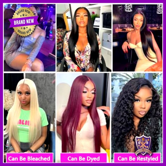 4 Brazilian Virgin Hair Bundles 14-20 Inch Straight Quick Weave main image 6